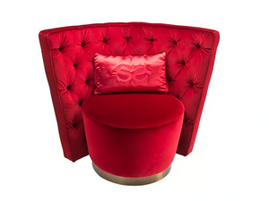 VOILE - Tufted swivel fabric armchair _ Siwa Soft Style